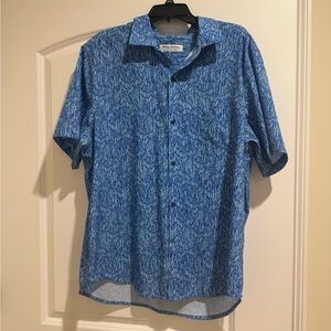 Tommy Bahama Blue Textured Men's Shirt